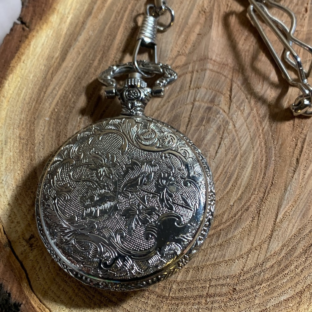 Vintage Morita Locomotive Train Pocket Watch New Battery View 6